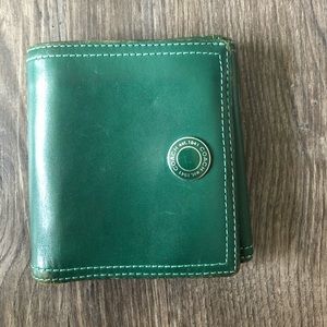 Grean Leather Coach Wallet